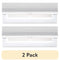 (2 Pack)  Cordless Polyester Blackout Cellular Shade, White, 30" X 72"